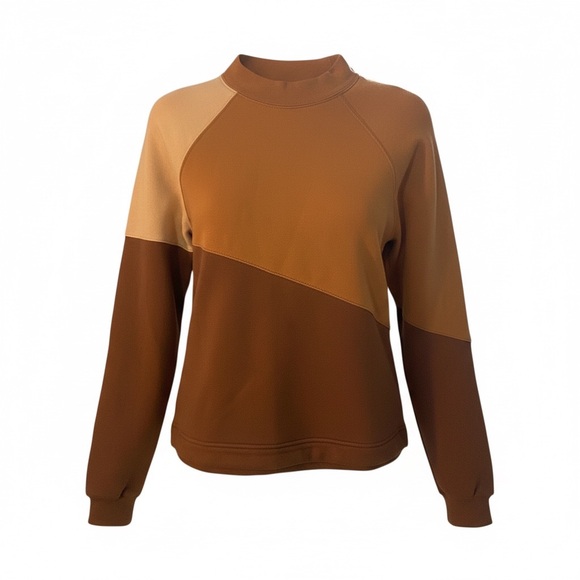 Abercrombie & Fitch Brown Colorblock Sweatshirt - Picture 1 of 3